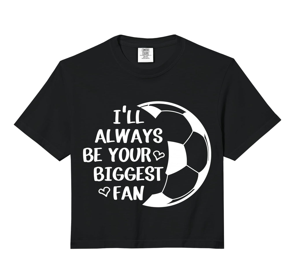 Ill Always Be Your Biggest Fan Soccer Mom Hoodie - Minimalist Print Unisex