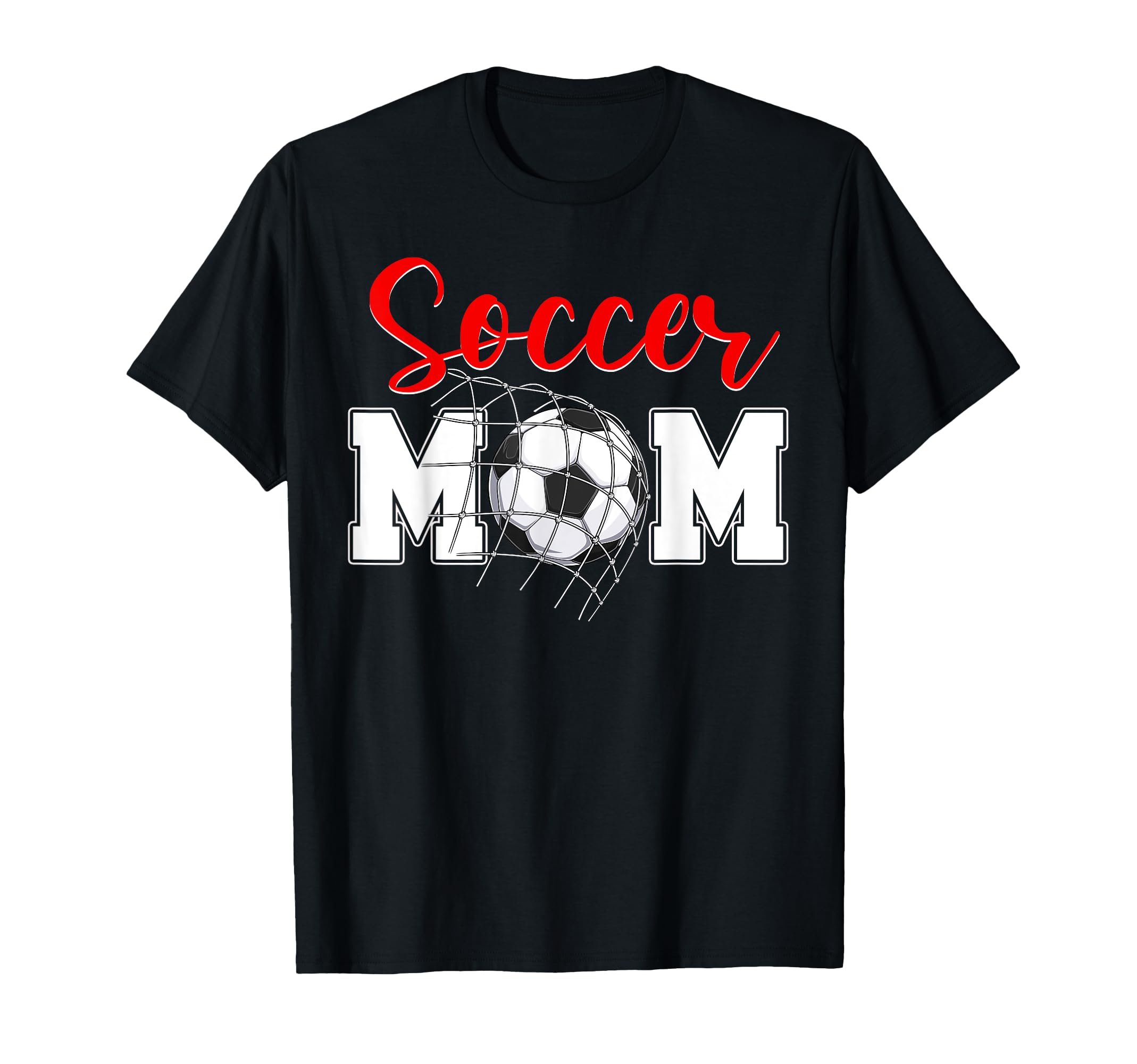 Funny Soccer Mom Soccer Mama Happy T-Shirt - Graphic Print for Adults