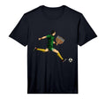 Soccer Player Menorah Hanukkah Sport T-Shirt - Streetwear Style for Adults