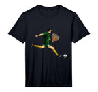 Soccer Player Menorah Hanukkah Sport T-Shirt - Streetwear Style for Adults