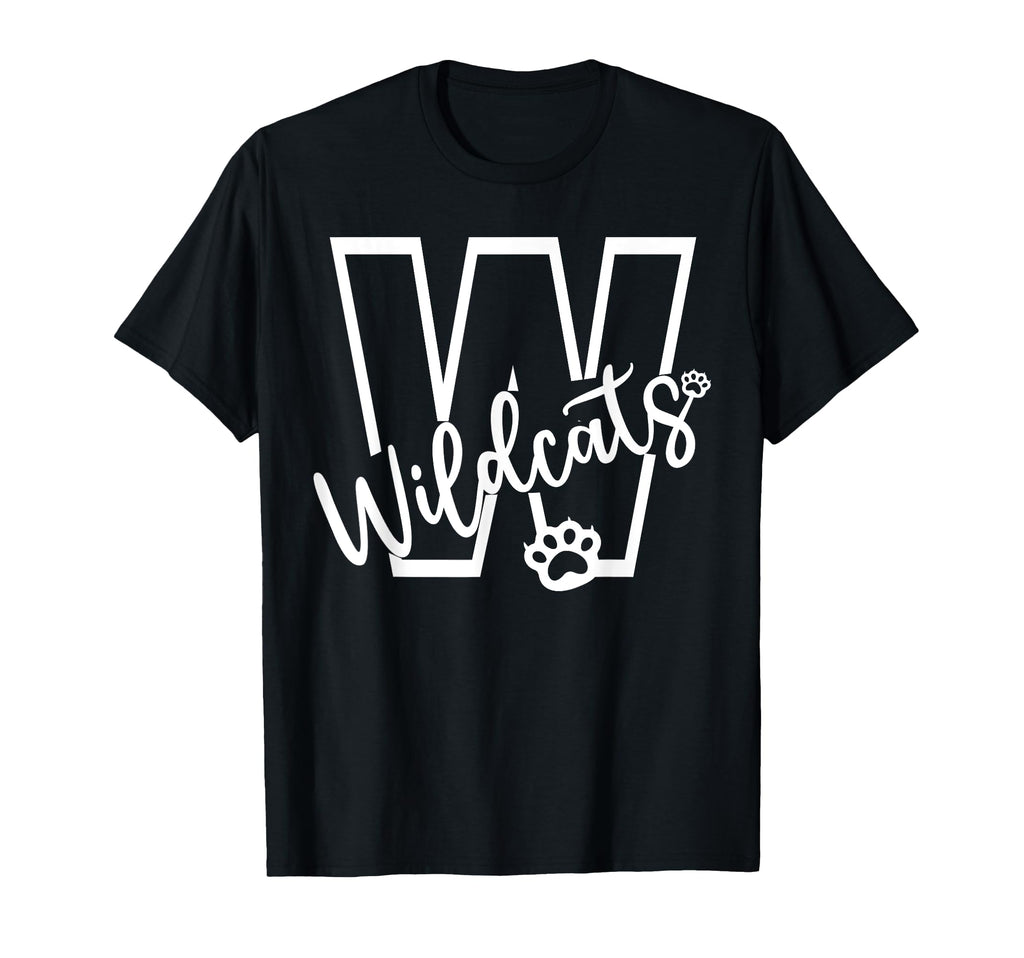 Wildcats School Sports Fan Team T-Shirt - Custom Art Print Men Women