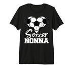 Soccer Nonna Heart Funny Heartfelt T-Shirt - Fun Novelty Design for Adults