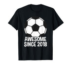 Awesome Since 2018 8Th Birthday 8 Year T-Shirt - Unique Graphic Men Women