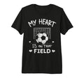My Heart Is That Field Soccer Player T-Shirt - Aesthetic Graphic Men Women