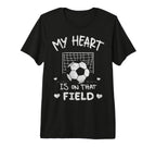 My Heart Is That Field Soccer Player T-Shirt - Aesthetic Graphic Men Women