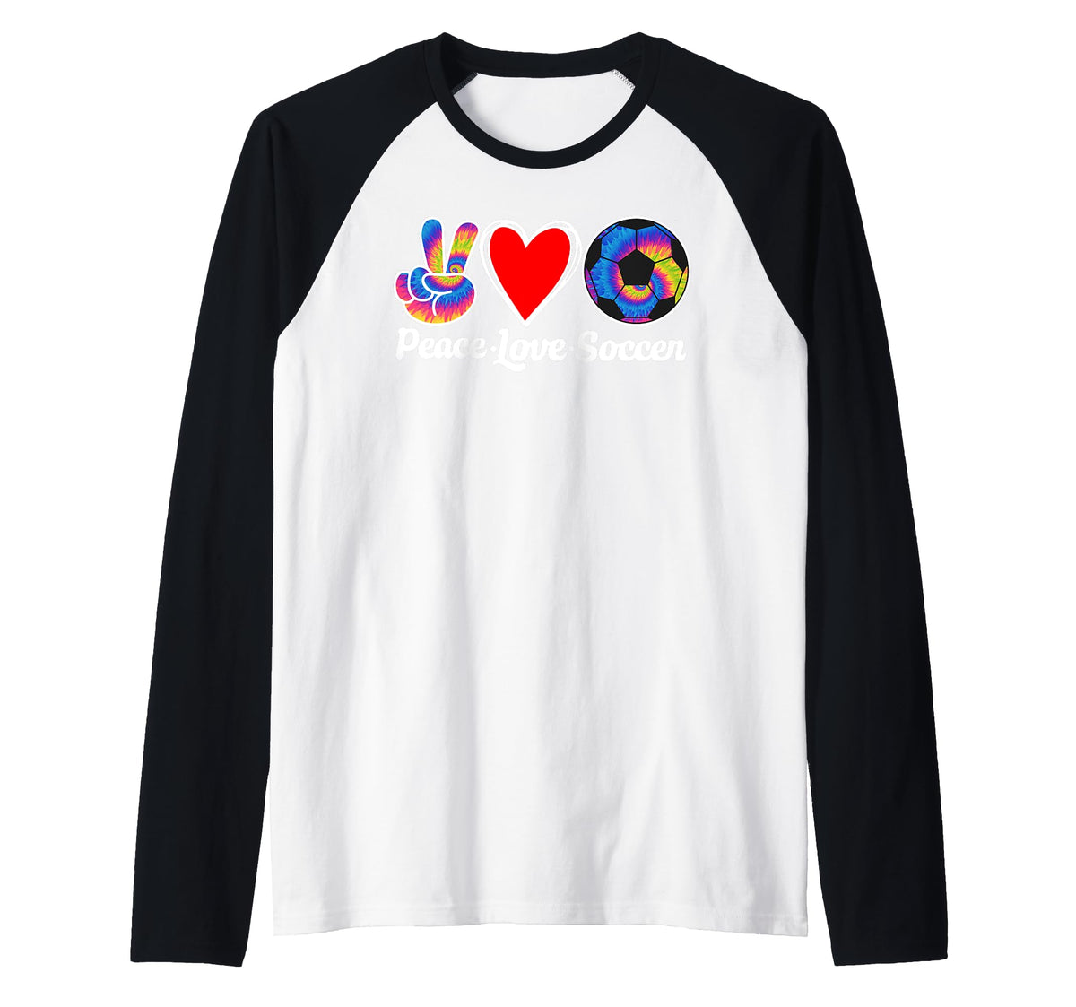 Peace Love Soccer Heart Ball Gift Sweatshirt - Minimalist Print Men Women