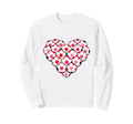 Heart Shaped Soccer Ball Artwork Sweatshirt - Streetwear Style Men Women