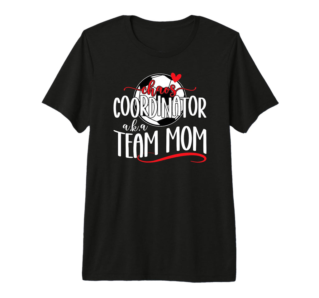 Chaos Coordinator Soccer Team Mom T-Shirt - Trendy Graphic for Adults