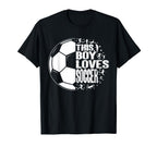 Sport Funny This Loves Soccer T-Shirt - Graphic Print Men Women