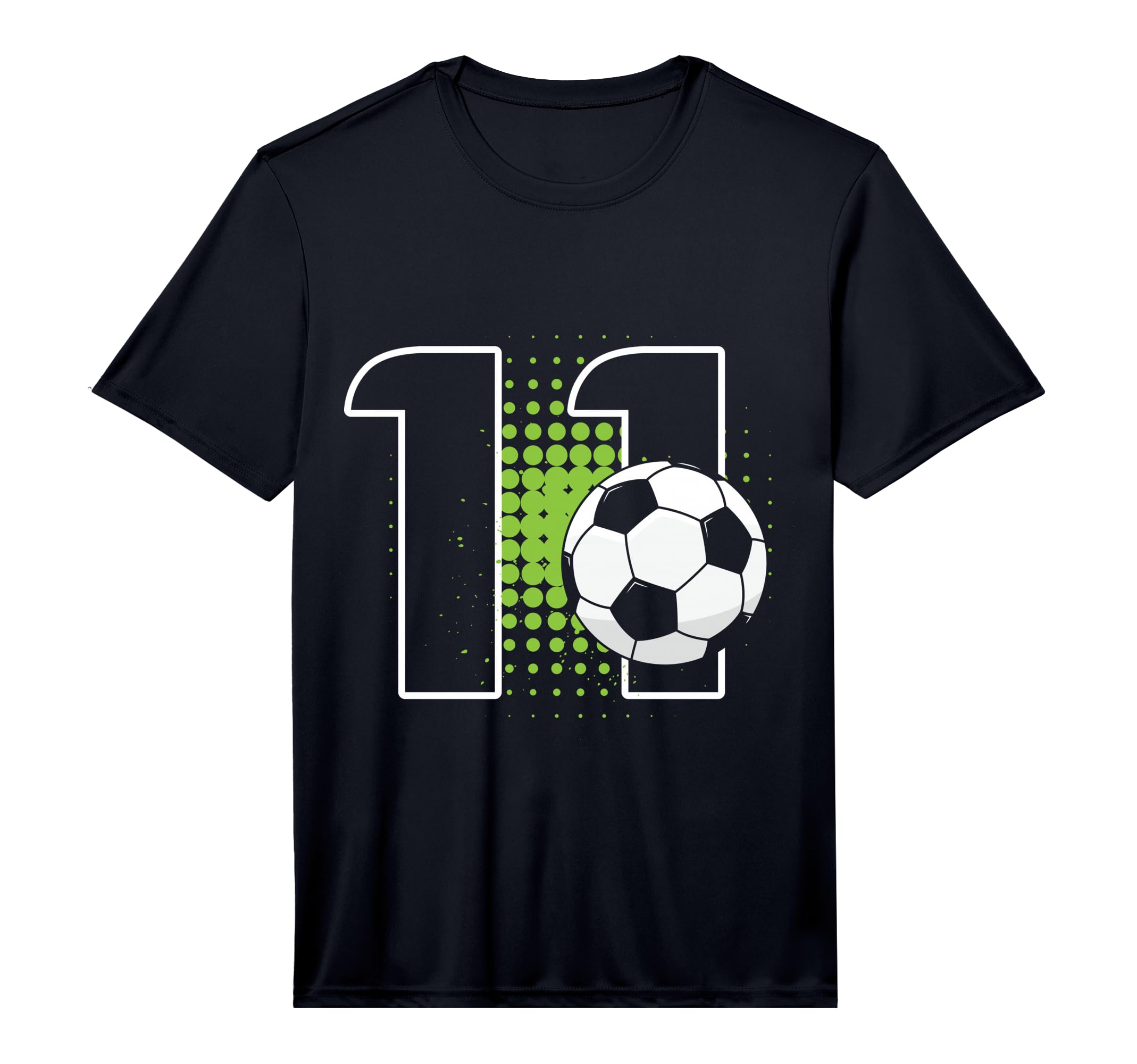 11Th Birthday Soccer Player Football T-Shirt - Minimalist Print Men Women