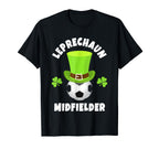 Soccer Midfielder Leprechaun T-Shirt - Fun Novelty Design Men Women