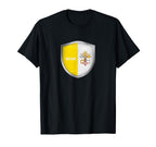 Vatican Flag Badge Soccer Fans T-Shirt - Streetwear Style for Adults
