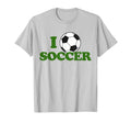 I Love Soccer Ball Sport Footie Fan T-Shirt - Custom Art Print for Adults