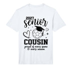 2027 Senior Soccer Cousin Proud Family T-Shirt - Minimalist Print Unisex