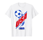 USA Soccer Ball T-Shirt | Football Fan Gift