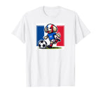 Poodle Loves Soccer T-Shirt - Trendy Graphic for Adults