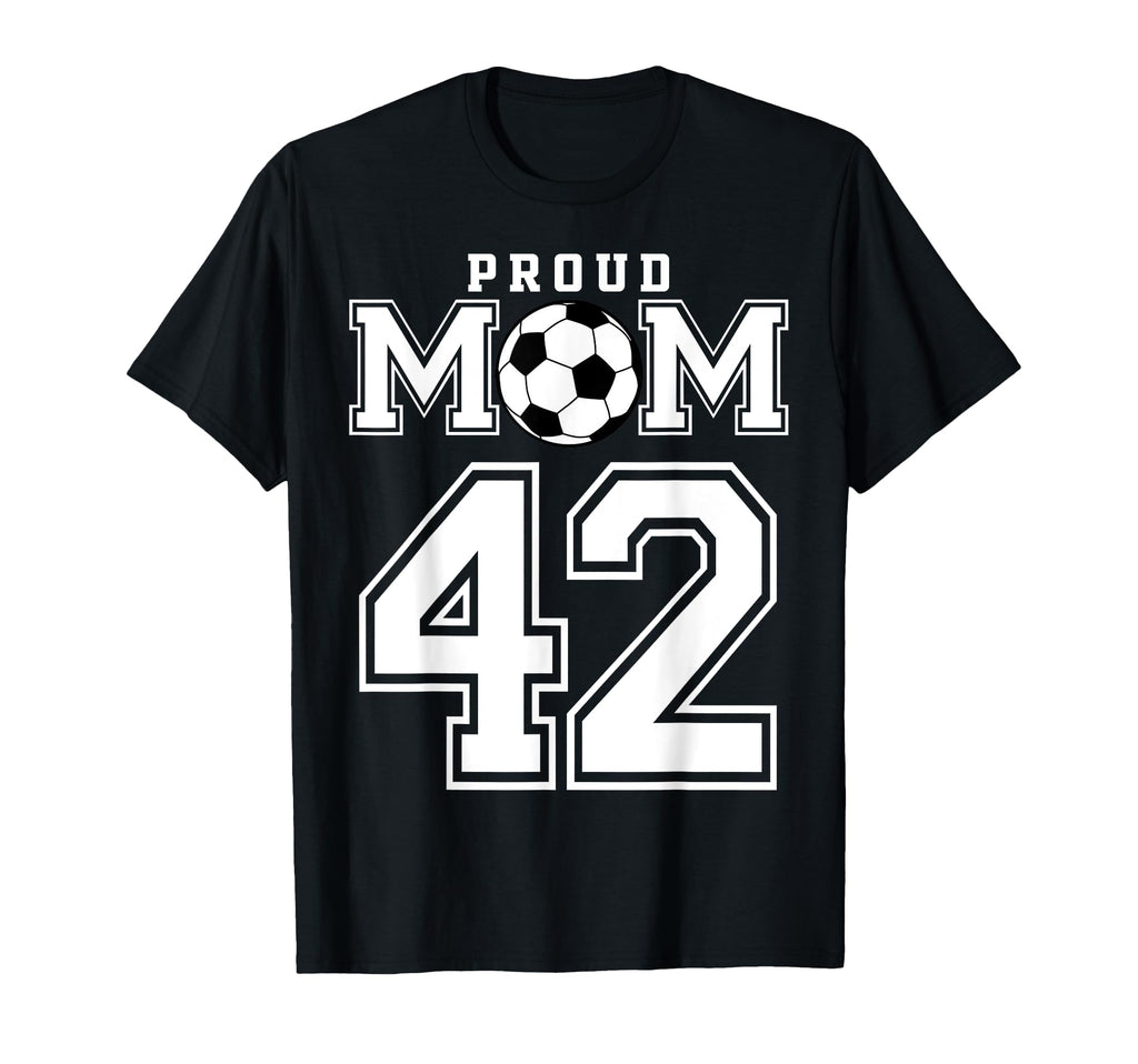 Number 42 Custom Proud Soccer Futbol T-Shirt - Aesthetic Graphic Unisex
