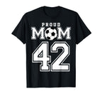 Number 42 Custom Proud Soccer Futbol T-Shirt - Aesthetic Graphic Unisex