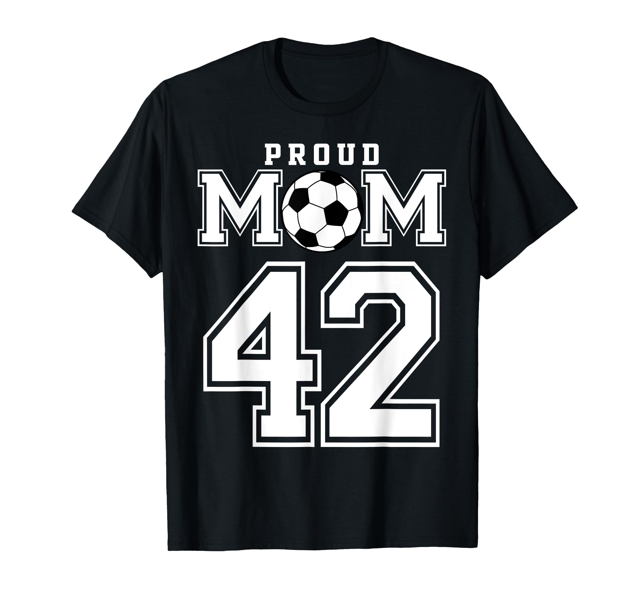 Number 42 Custom Proud Soccer Futbol T-Shirt - Aesthetic Graphic Unisex