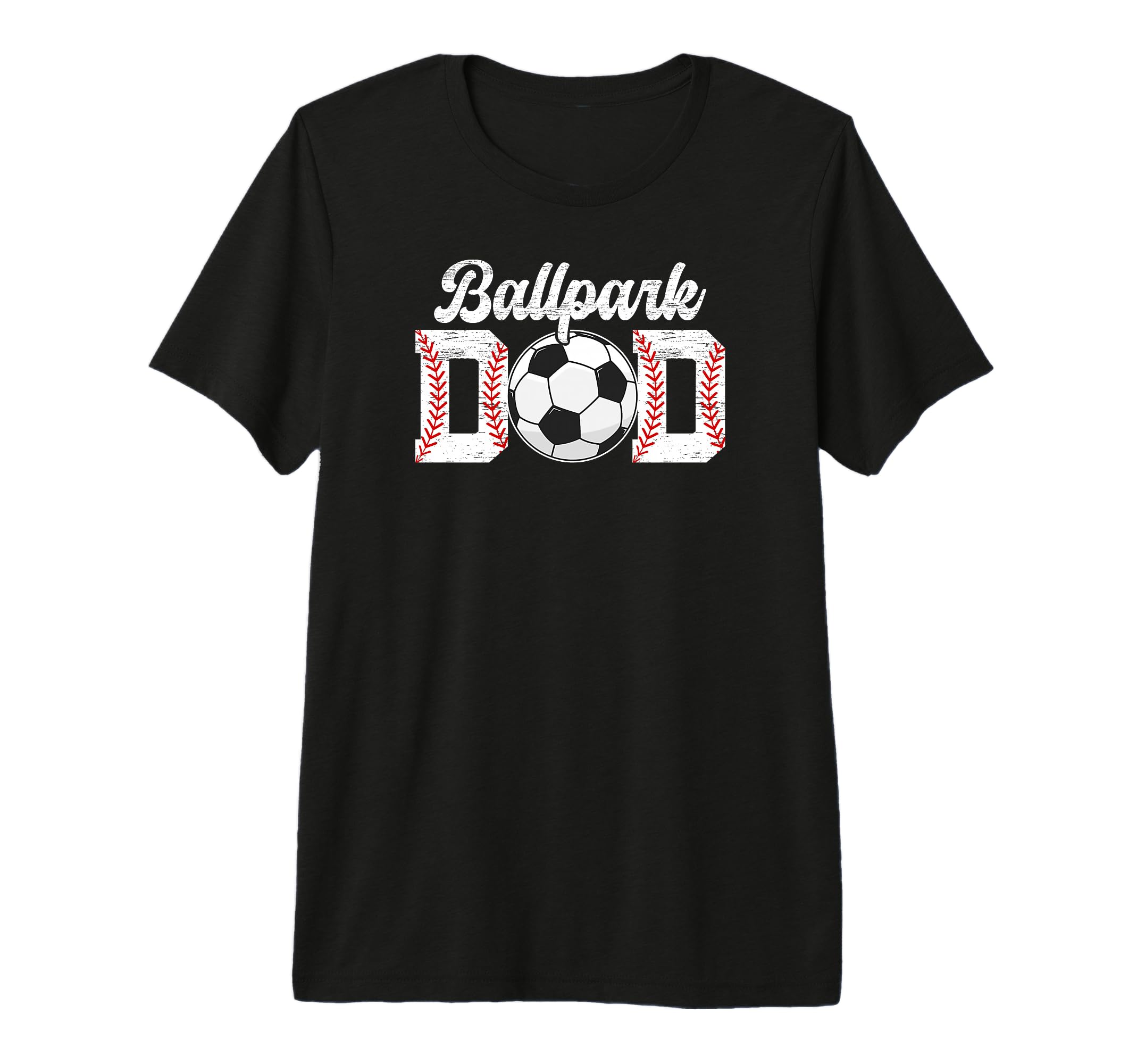 Mens Ballpark Dad Baseball Soccer Dad T-Shirt - Graphic Print for Adults
