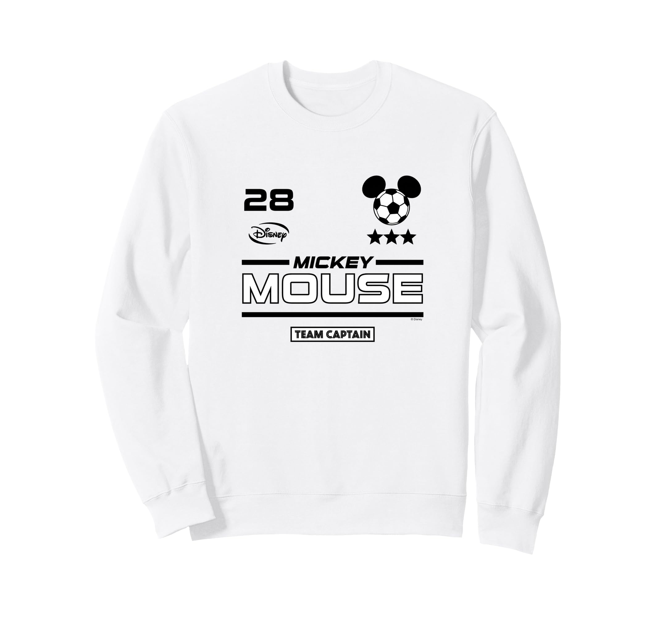 Mickey Mouse Team Captain Soccer Sweatshirt - Novelty Apparel Men Women