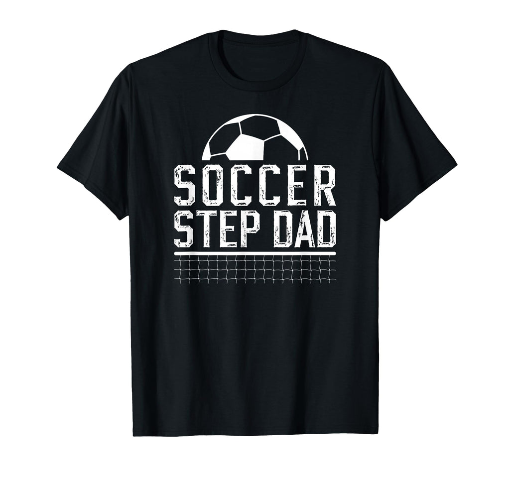 Soccer Step Dad Soccer Player Stepfather T-Shirt - Trendy Graphic Unisex