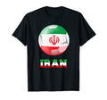 Iran Soccer Iranian Flag Soccer Ball T-Shirt - Minimalist Print for Adults