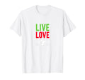 Live Love Soccer Inspiring Sports Fan T-Shirt - Minimalist Print Men Women