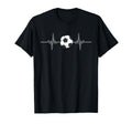 Soccer Heartbeat I Soccer Ball I Heartbeat T-Shirt - Graphic Print Unisex