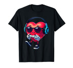 Valentine Soccer Heart Drip Sport Love T-Shirt - Minimalist Print Unisex
