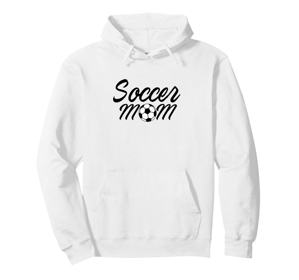 Soccer Mom Sport Team Mama Soccer Ball Hoodie - Unique Graphic Unisex