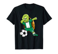 Dabbing Turtle Nigeria Soccer Fans Jersey T-Shirt - Novelty Apparel Unisex