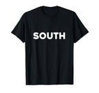 White South Team Colors Spirit T-Shirt - Streetwear Style for Adults