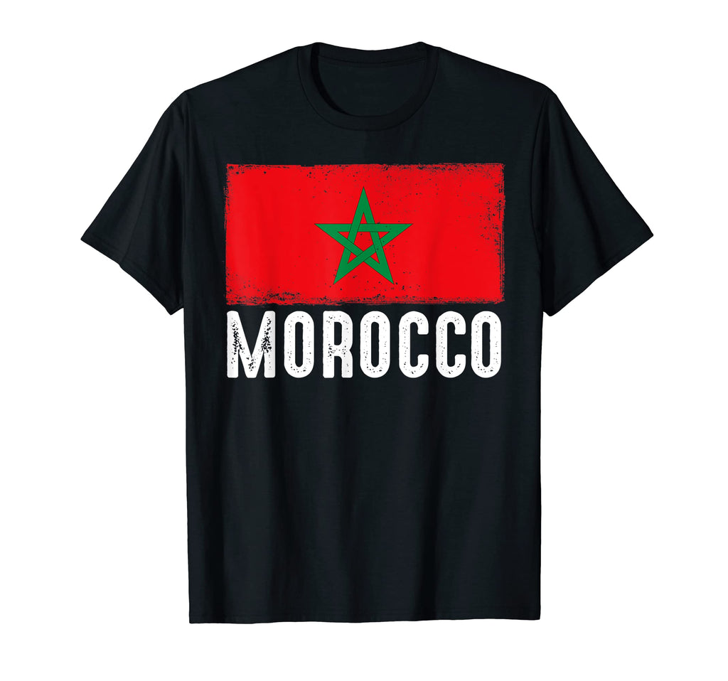 Morocco Flag Football Fan Soccer Team T-Shirt - Custom Art Print Unisex