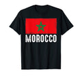 Morocco Flag Football Fan Soccer Team T-Shirt - Custom Art Print Unisex