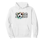 2026 Soccer Play Game Year Players Hoodie - Casual Everyday Wear Men Women