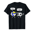 Volleyball Soccer She Loves Me More T-Shirt - Graphic Print Unisex