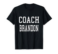 Coach Brandon Custom Football Soccer T-Shirt - Novelty Apparel Unisex