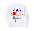 Soccer Nephew Soccer Ball Support Sweatshirt - Unique Graphic for Adults