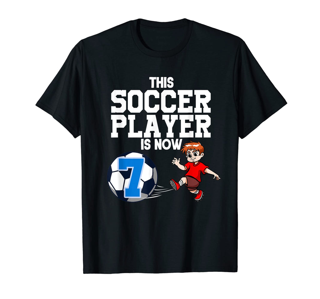 7 Year Old Soccer Player Soccer T-Shirt - Novelty Apparel for Adults