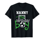 Nanny Birthday Soccer Player Matching T-Shirt - Trendy Graphic Men Women
