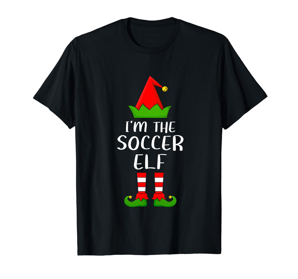 Matching Family Group Im Soccer Elf T-Shirt - Minimalist Print Men Women
