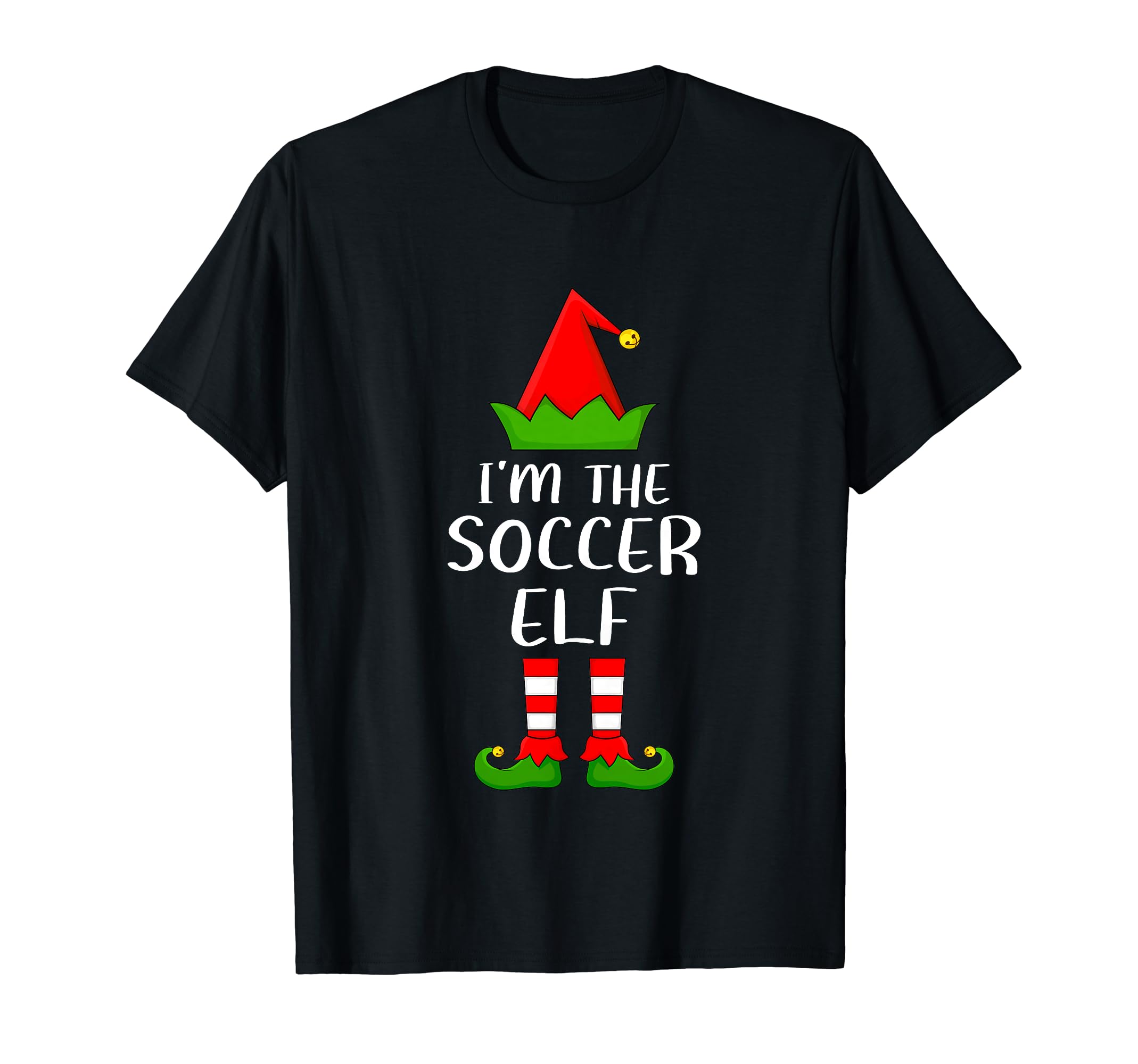 Matching Family Group Im Soccer Elf T-Shirt - Minimalist Print Men Women