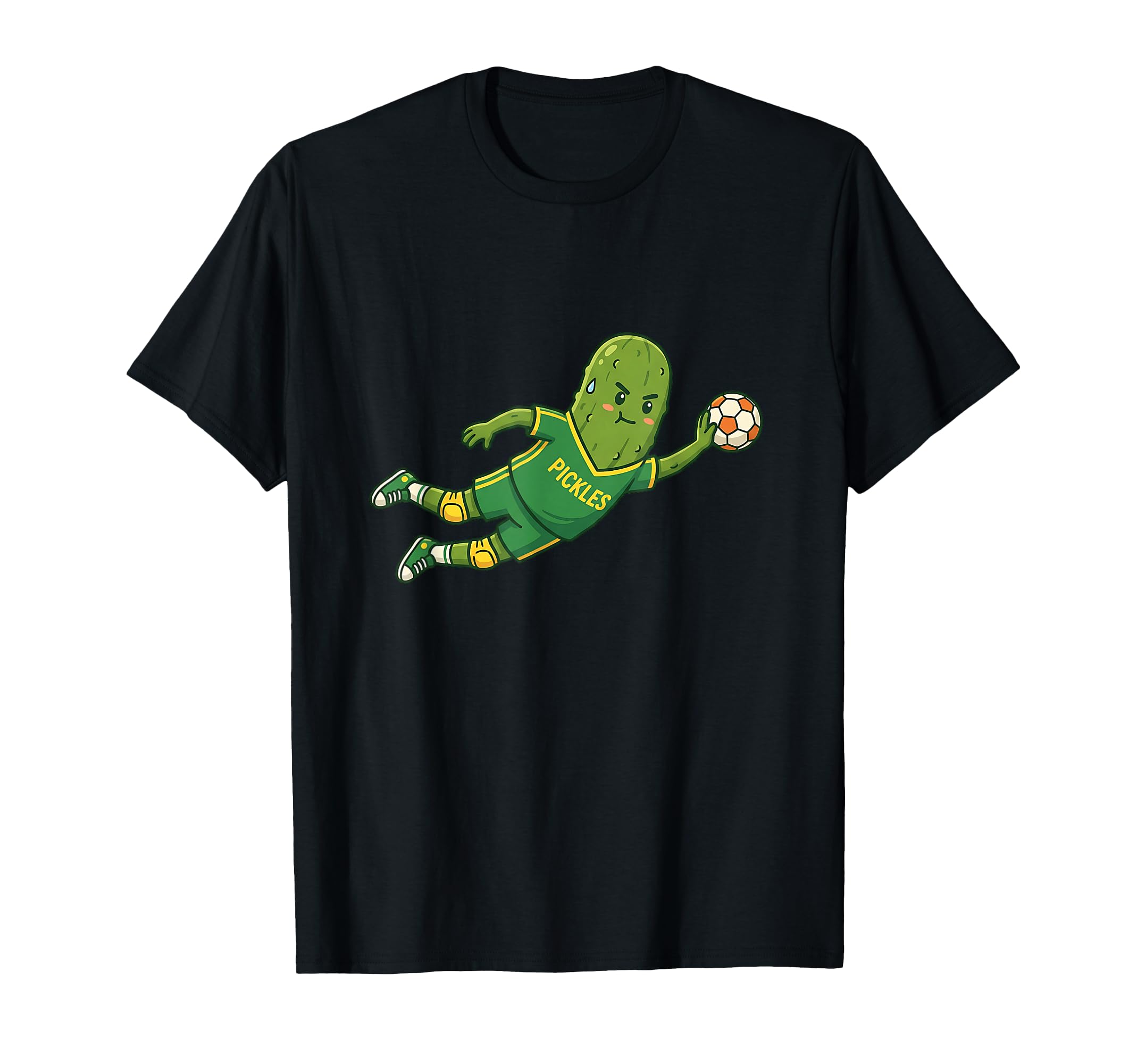 Pickles Funny Soccer Goalie Cartoon T-Shirt - Novelty Apparel for Adults