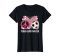 Peace Love Soccer Lover Outfit Cheetah T-Shirt - Trendy Graphic Unisex