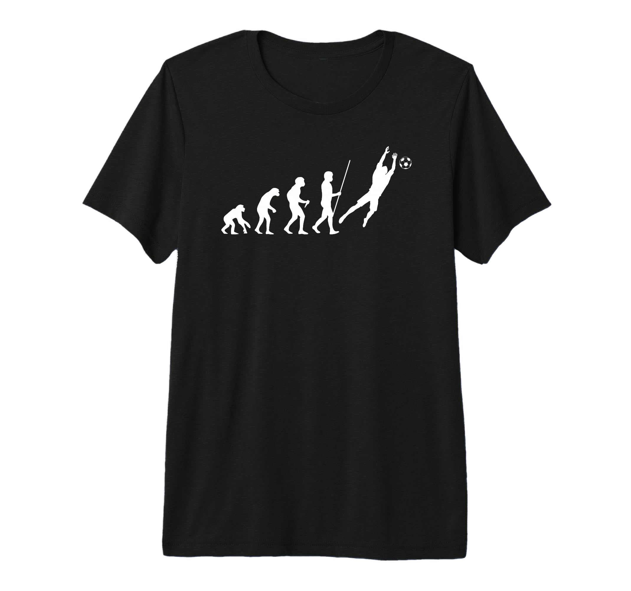 Goalkeeper Evolution Soccer Goalie T-Shirt - Graphic Print for Adults