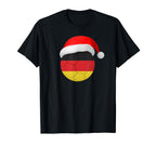 Germany Soccer Santa Hat German Flag T-Shirt - Minimalist Print for Adults