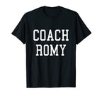 Coach Romy Custom Football Soccer T-Shirt - Custom Art Print for Adults
