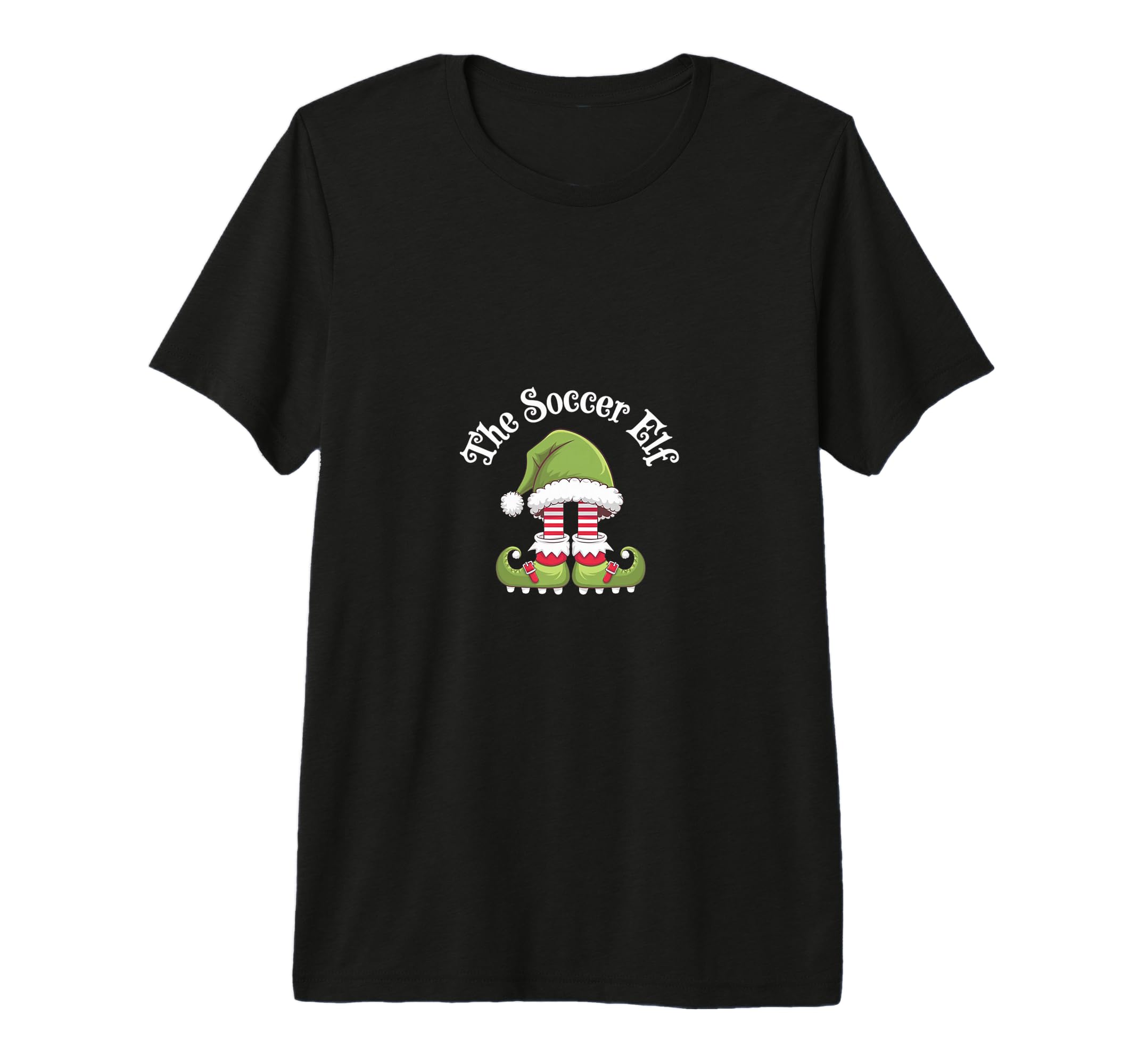 Soccer Elf Matching Family Soccer Elf T-Shirt - Graphic Print for Adults