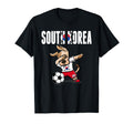 Dabbing Dog South Korea Soccer Fans T-Shirt - Novelty Apparel Unisex